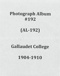 Gallaudet College album (AL-192), 1904-1910 by Gallaudet University