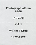 Walter J. Krug album (AL-200), 1922-1927 by Walter J. Krug