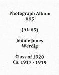 Jennie Jones Werdig album, class of 1920 (AL-65), ca. 1917-1919 by Jennie Jones Werdig