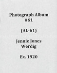 Jennie Jones Werdig album, ex-1920 (AL-61), Undated by Jennie Jones Werdig