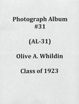 Olive A. Whildin album, Class of 1923 (AL-31), Undated by Olive A. Whildin