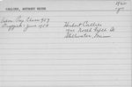 Anthony Wayne Callies : 1962 (1 year) by Gallaudet University