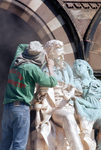 Statue -- Thomas H. Gallaudet -- Alice Cogswell -- Restoration (1976) #24