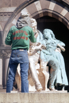 Statue -- Thomas H. Gallaudet -- Alice Cogswell -- Restoration (1976) #25