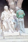 Statue -- Thomas H. Gallaudet -- Alice Cogswell -- Restoration (1976) #36