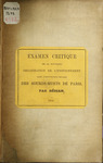 Examen critique de la nouvelle organisation de l'enseignement dans L'Institution Royale Des Sourds-Muets De Paris by Roch Ambroise Auguste Bébian