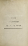 Statistics of the deaf and dumb in the state of New-York, the United States, and in various countries of Europe by T. Romeyn Beck