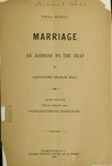 Marriage : an address to the deaf