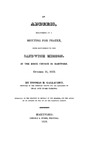 An address, delivered at a meeting for prayer, with reference to the Sandwich mission : in the Brick church in Hartford, October 11, 1819