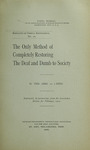 The only method of completely restoring the deaf and dumb to society by Charles-Michel de L’Epée