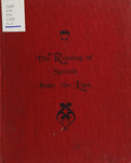 The reading of speech from the lips by Mary Hepburn Parsons